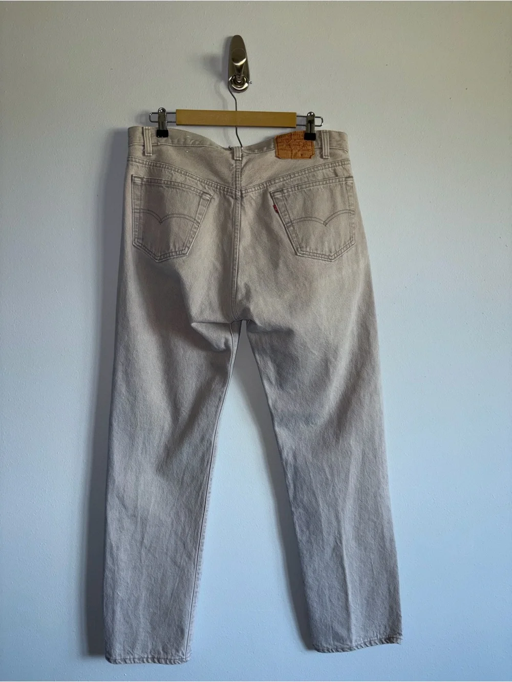 Levi's 501 Made in USA Sandstone Straight-Leg Men's Jeans
